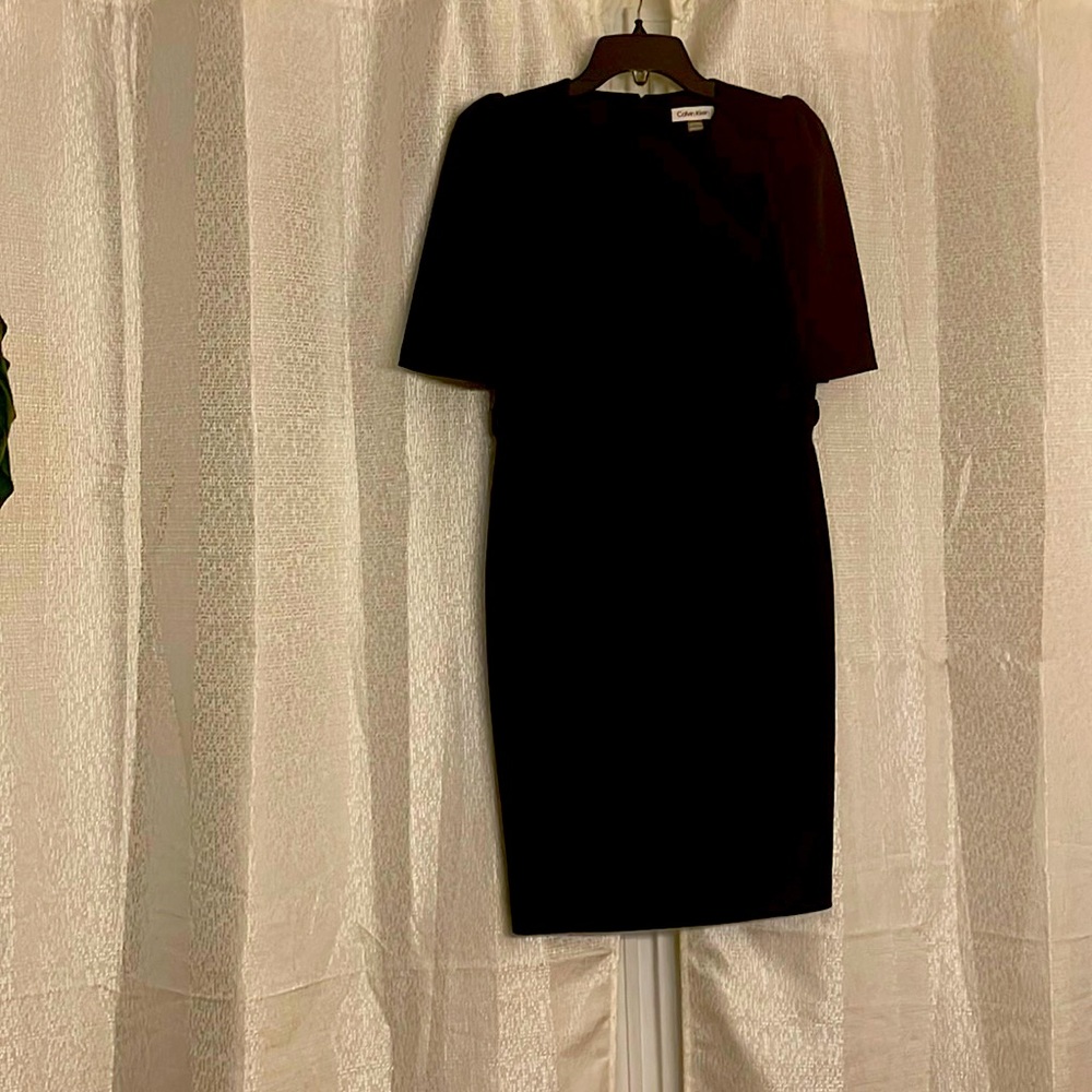 Calvin Klein/ V Neck Blk Dress/ Party/Office/Any occasion.